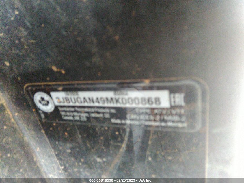 2021 CAN-AM DEFENDER HD8 - 3JBUGAN49MK000868