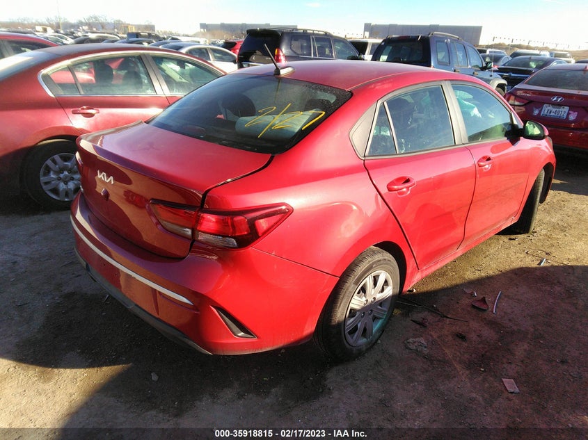 VIN 3KPA24ADXNE490775 2022 KIA RIO S