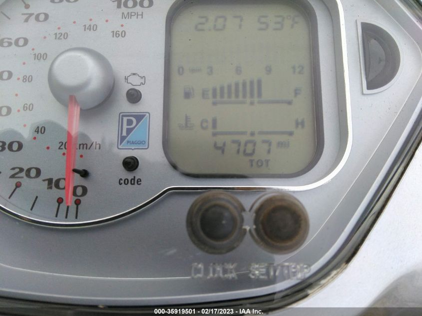 2008 VESPA GTS 250 ZAPM459L285007299