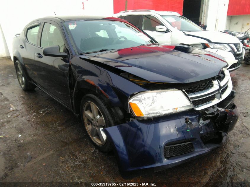 2013 DODGE AVENGER SE - 1C3CDZAB6DN621780