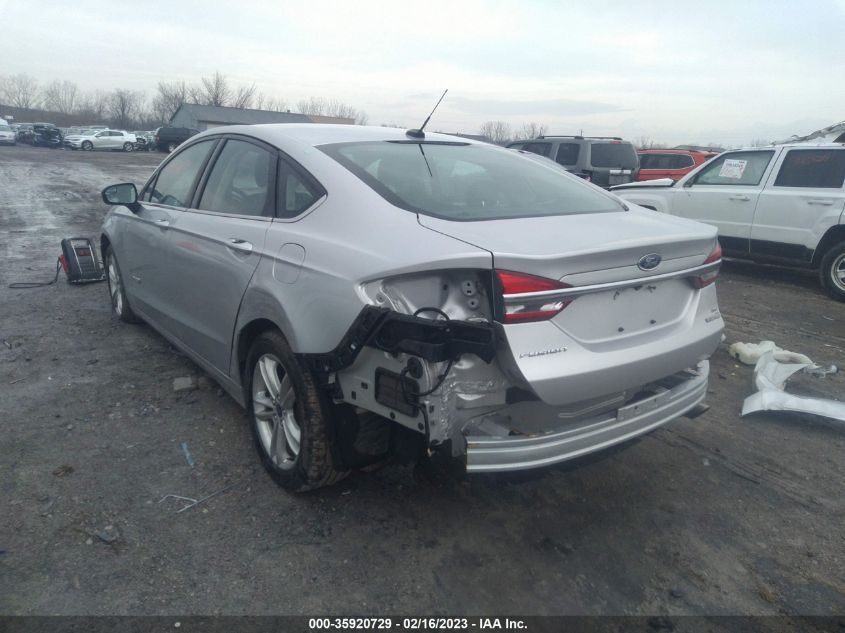 2018 FORD FUSION HYBRID SE - 3FA6P0LU3JR149532