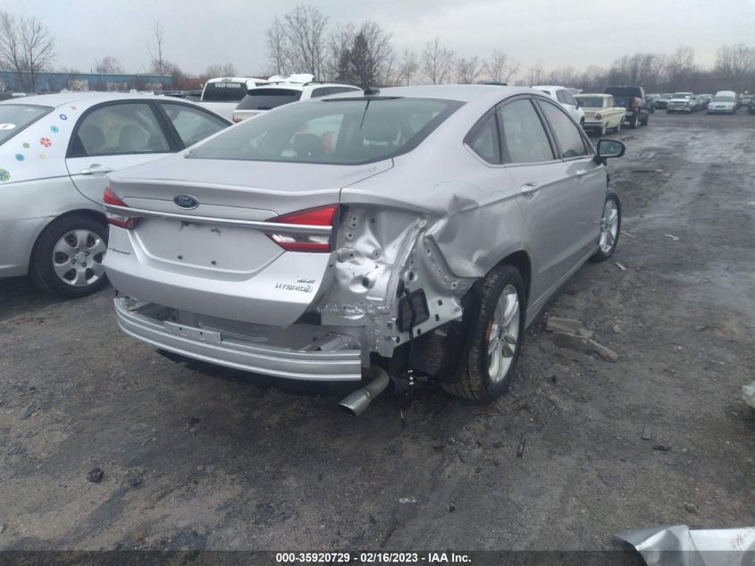 2018 FORD FUSION HYBRID SE - 3FA6P0LU3JR149532
