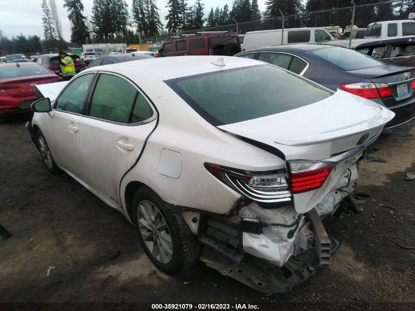 2013 LEXUS ES 300H HYBRID JTHBW1GG2D2013275