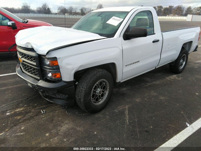 2014 CHEVROLET SILVERADO 1500 WORK TRUCK - 1GCNCPEH3EZ384900