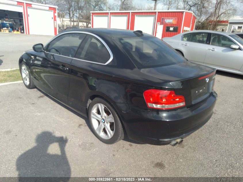2013 BMW 1 SERIES 128I WBAUP7C53DVP24428