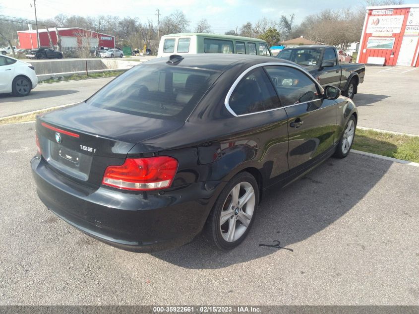 2013 BMW 1 SERIES 128I WBAUP7C53DVP24428