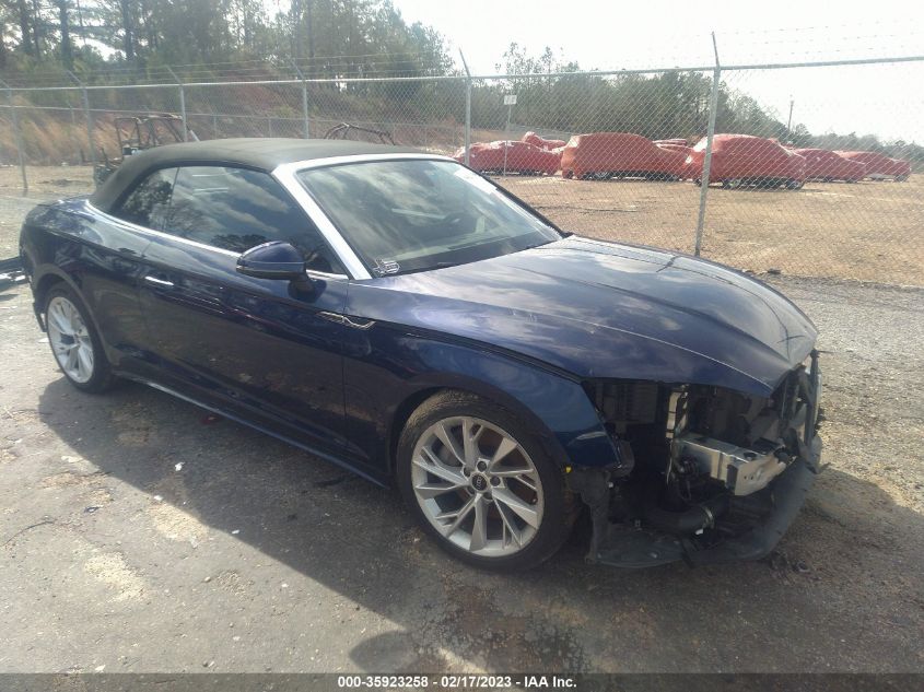 2022 AUDI A5 CABRIOLET PREMIUM - WAU2AGF53NN003001