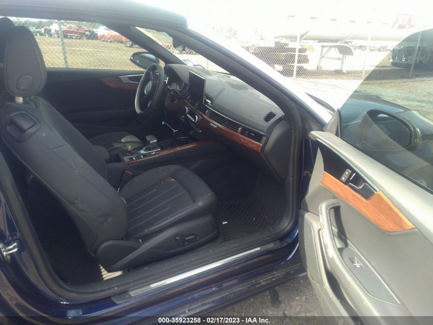 2022 AUDI A5 CABRIOLET PREMIUM - WAU2AGF53NN003001