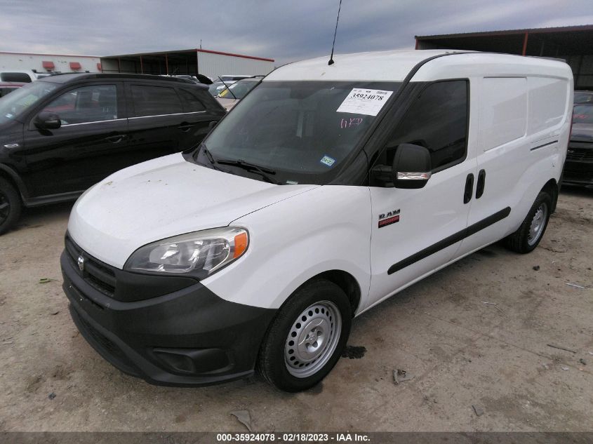 2016 RAM PROMASTER CITY CARGO VAN TRADESMAN ZFBERFAT2G6C85952