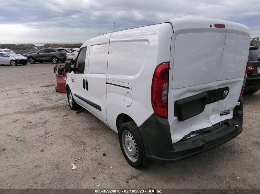 2016 RAM PROMASTER CITY CARGO VAN TRADESMAN ZFBERFAT2G6C85952