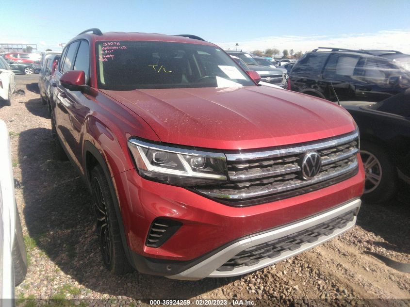2021 VOLKSWAGEN ATLAS 3.6L V6 SE W/TECHNOLOGY - 1V2WR2CA8MC514858