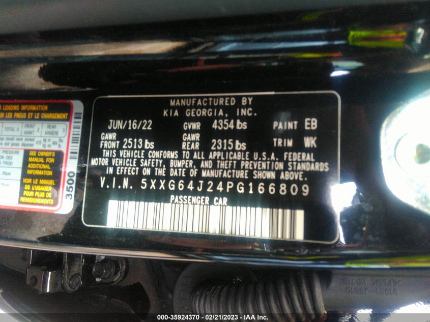 2023 KIA K5 GT-LINE - 5XXG64J24PG166809