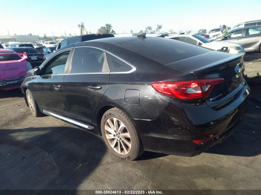 2015 HYUNDAI SONATA 2.4L SPORT - 5NPE34AF9FH164639