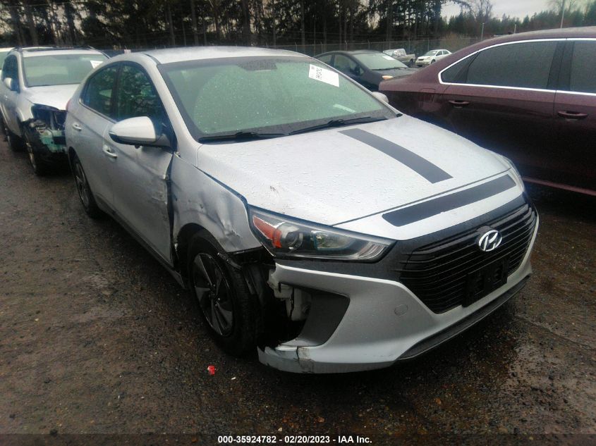 2017 HYUNDAI IONIQ HYBRID SEL - KMHC75LC1HU018874