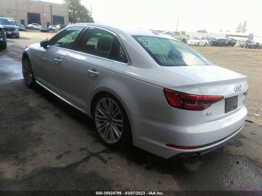 2017 AUDI A4 PREMIUM PLUS WAUENAF44HN071267