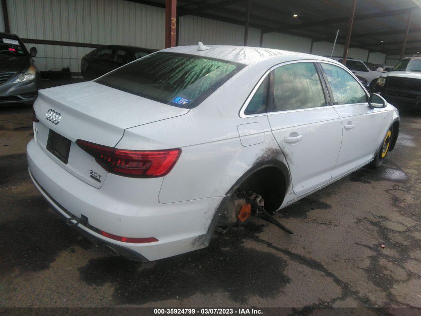 2017 AUDI A4 PREMIUM PLUS WAUENAF44HN071267