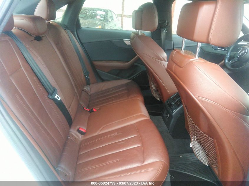 2017 AUDI A4 PREMIUM PLUS WAUENAF44HN071267
