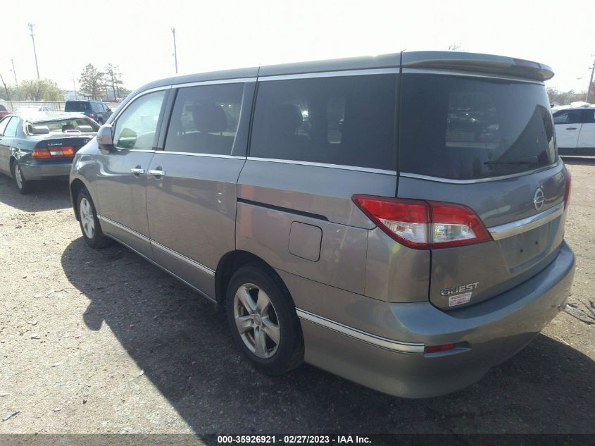 2013 NISSAN QUEST SV - JN8AE2KP8D9068001
