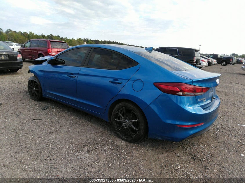 VIN KMHD74LF8HU384274 2017 HYUNDAI ELANTRA SE