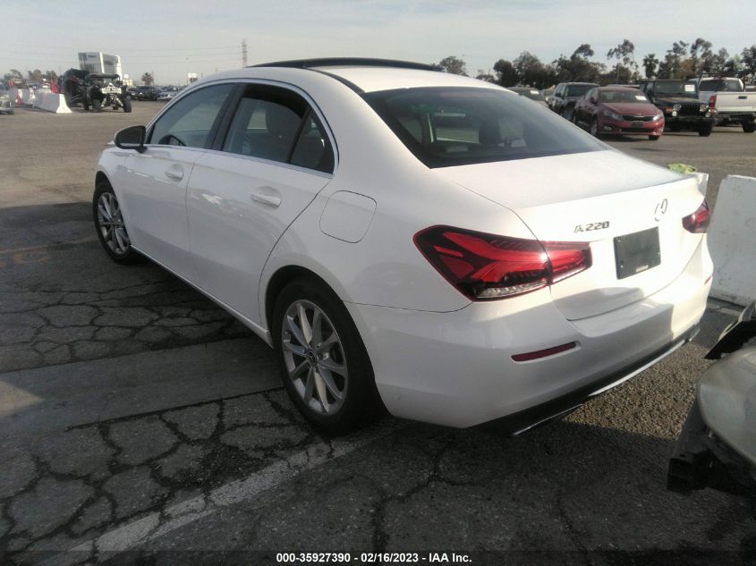 2019 MERCEDES-BENZ A-CLASS A 220 WDD3G4EB6KW024206