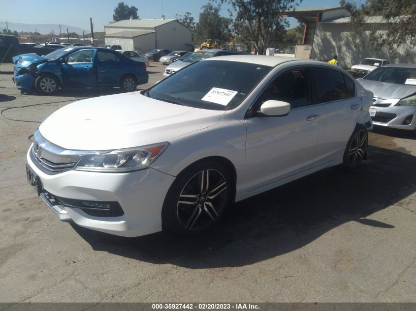 2017 HONDA ACCORD SEDAN SPORT SE - 1HGCR2F13HA238799