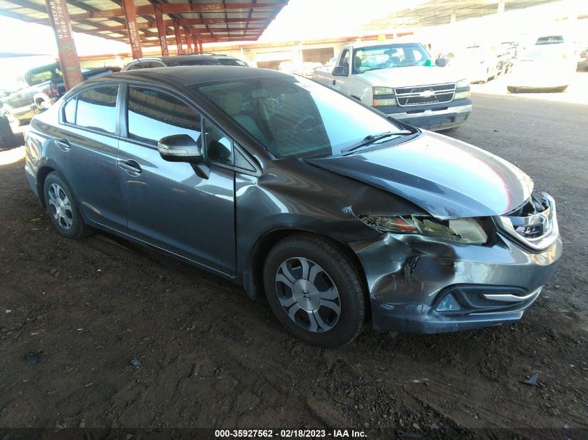 2013 HONDA CIVIC HYBRID - 19XFB4F3XDE000095