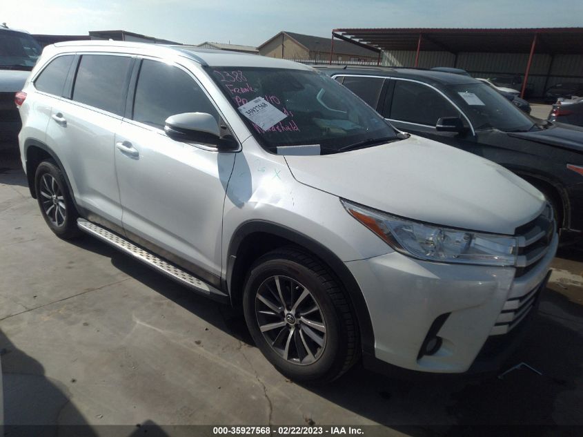 2019 TOYOTA HIGHLANDER SE/XLE - 5TDKZRFH3KS309056