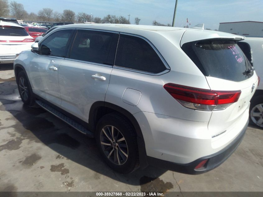 2019 TOYOTA HIGHLANDER SE/XLE - 5TDKZRFH3KS309056