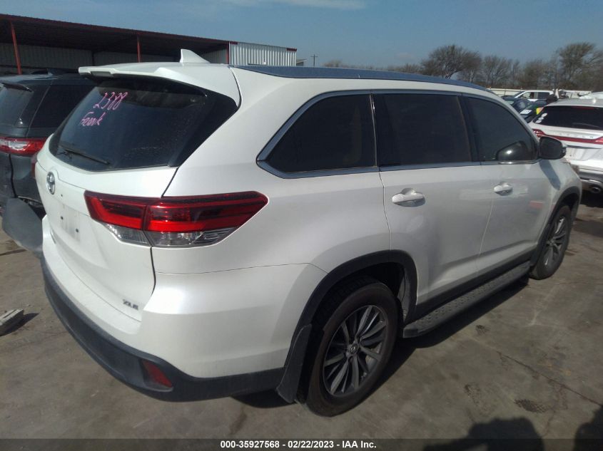 2019 TOYOTA HIGHLANDER SE/XLE - 5TDKZRFH3KS309056