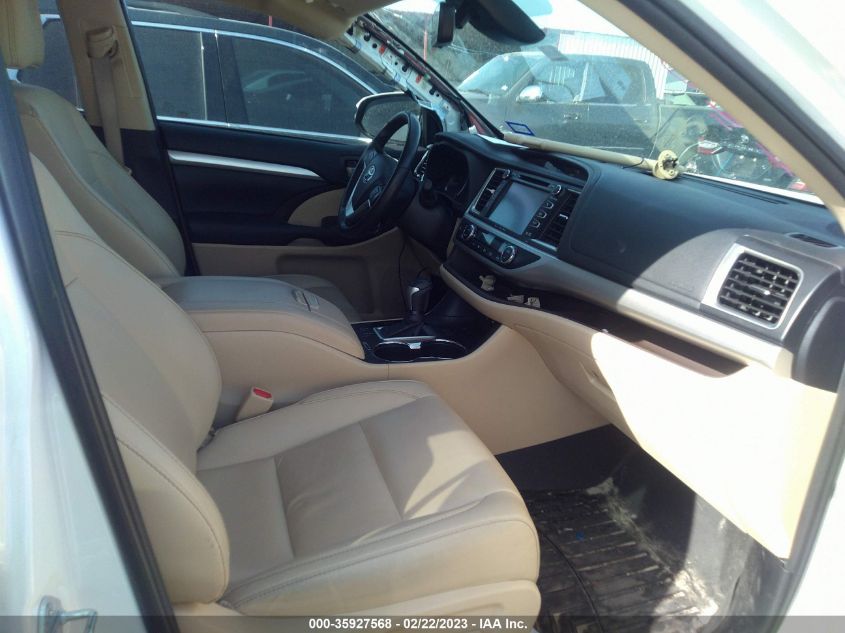2019 TOYOTA HIGHLANDER SE/XLE - 5TDKZRFH3KS309056