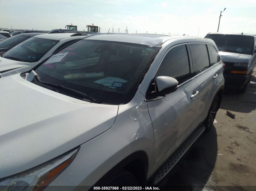 2019 TOYOTA HIGHLANDER SE/XLE - 5TDKZRFH3KS309056