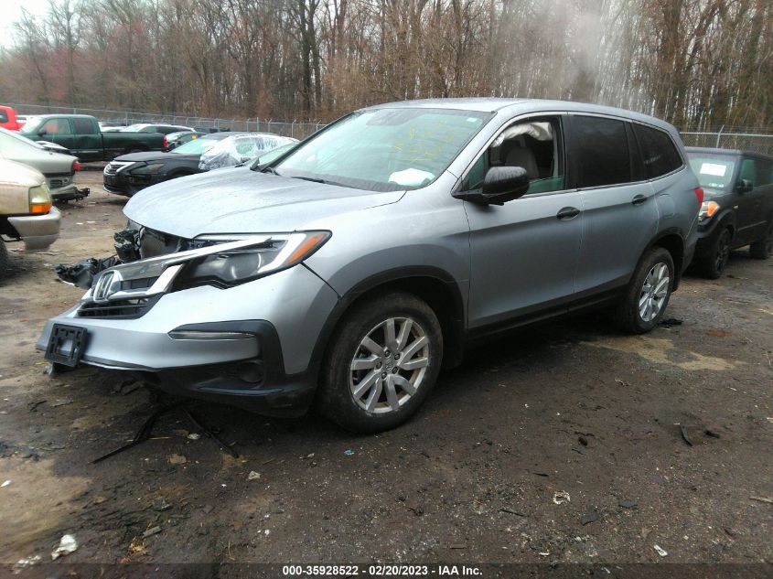 2020 HONDA PILOT LX - 5FNYF6H17LB020009