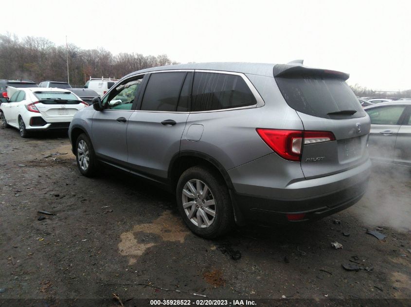 2020 HONDA PILOT LX - 5FNYF6H17LB020009