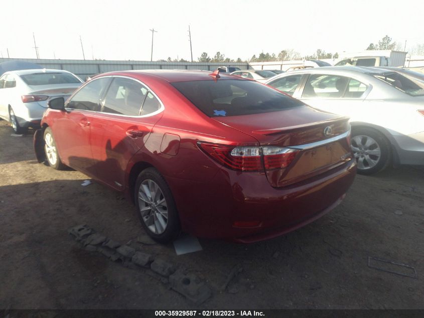 2013 LEXUS ES 300H HYBRID JTHBW1GG2D2021389