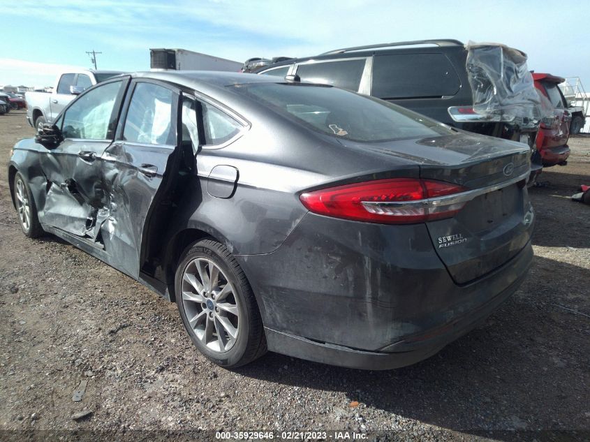 2017 FORD FUSION SE - 3FA6P0HD6HR367189