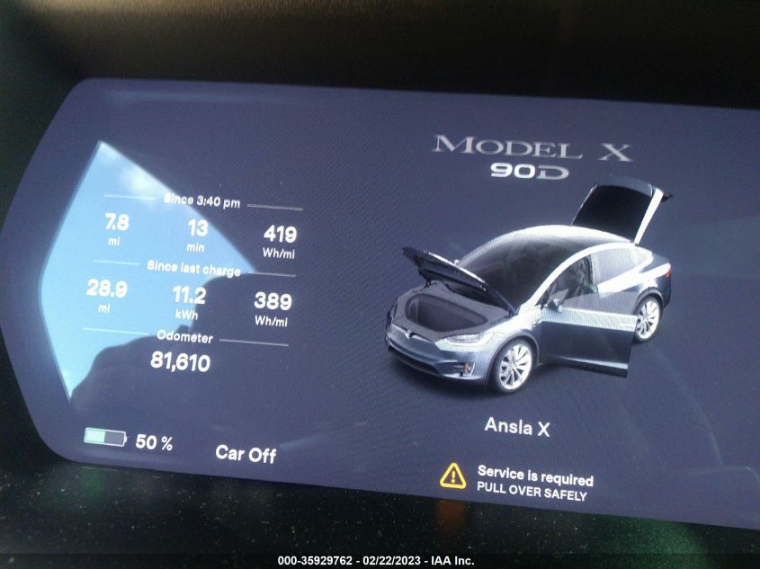 2017 TESLA MODEL X 90D/75D/100D - 5YJXCBE26HF044660