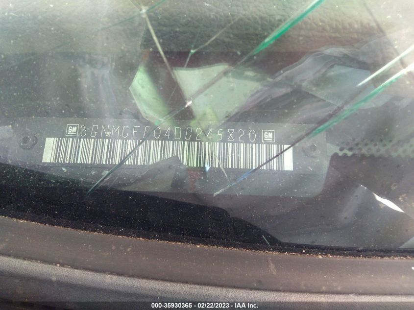 2013 CHEVROLET AVALANCHE LT - 3GNMCFE04DG245820