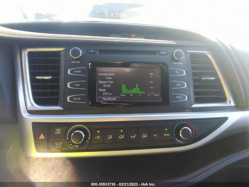 2019 TOYOTA HIGHLANDER LE - 5TDZARFH9KS051549