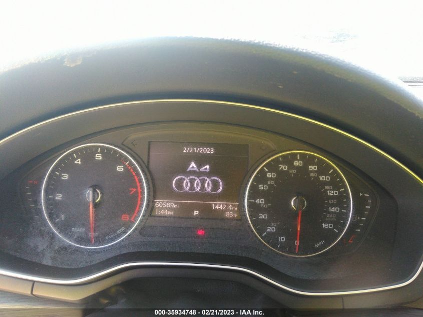 2017 AUDI A4 PREMIUM - WAUGNAF42HA027347