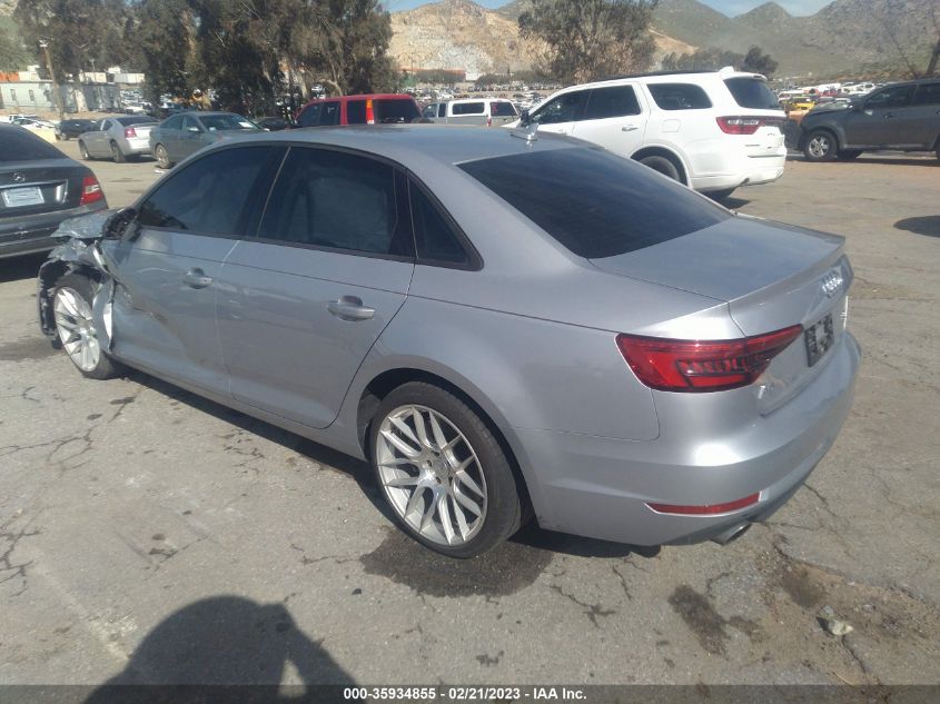 2017 AUDI A4 PREMIUM - WAUANAF43HN021040