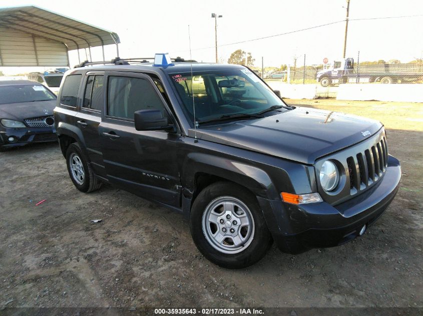 2017 JEEP PATRIOT SPORT - 1C4NJPBA1HD166274