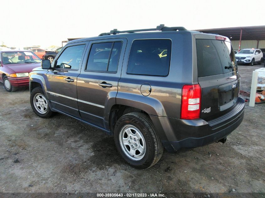 2017 JEEP PATRIOT SPORT - 1C4NJPBA1HD166274