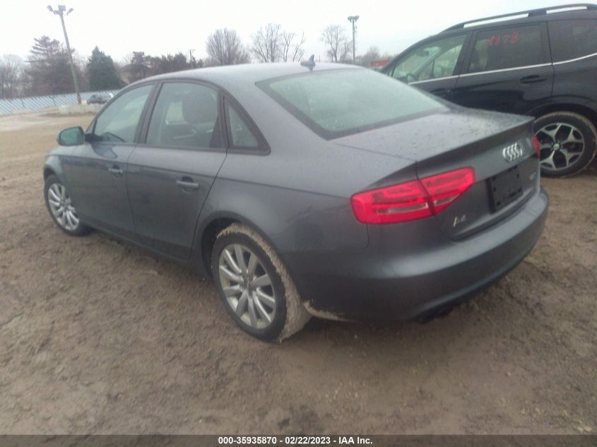 2013 AUDI A4 PREMIUM - WAUAFAFL9DN029741