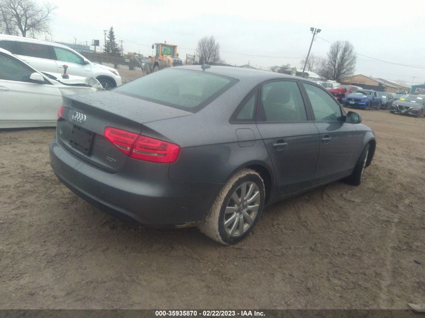 2013 AUDI A4 PREMIUM - WAUAFAFL9DN029741