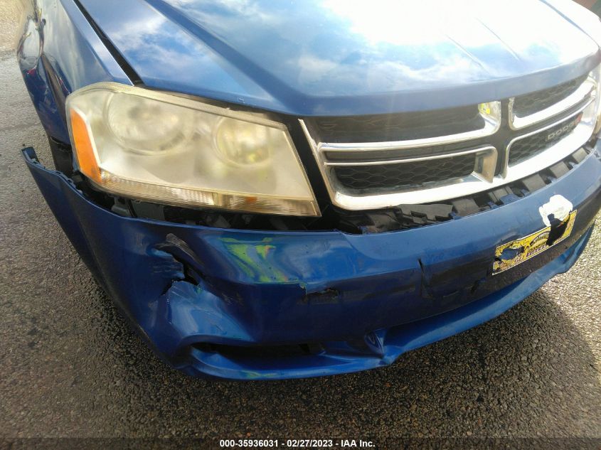 2013 DODGE AVENGER SE - 1C3CDZAB0DN644441