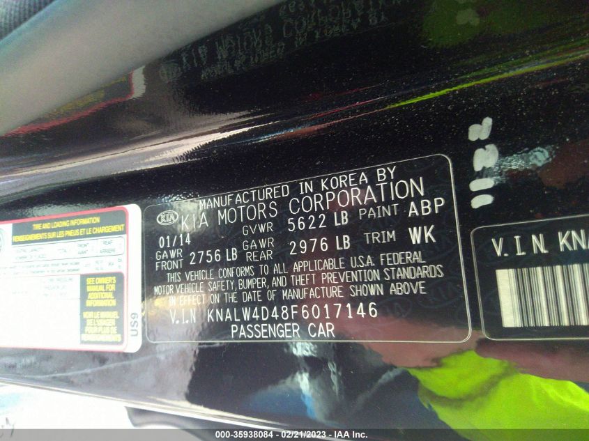 2015 KIA K900 LUXURY KNALW4D48F6017146