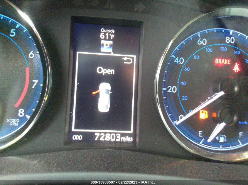 2019 TOYOTA COROLLA L/LE/SE/XLE/XSE - 5YFBURHE4KP880243
