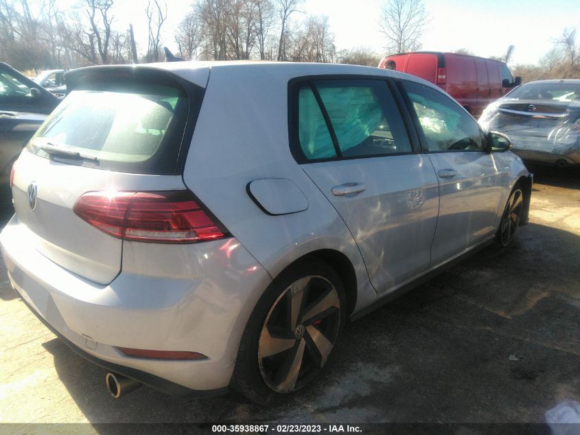 2019 VOLKSWAGEN GOLF GTI S/SE/AUTOBAHN - 3VW5T7AU6KM031547