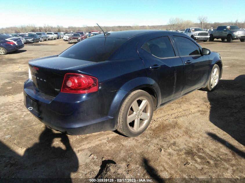 2013 DODGE AVENGER SXT 1C3CDZCB5DN740188