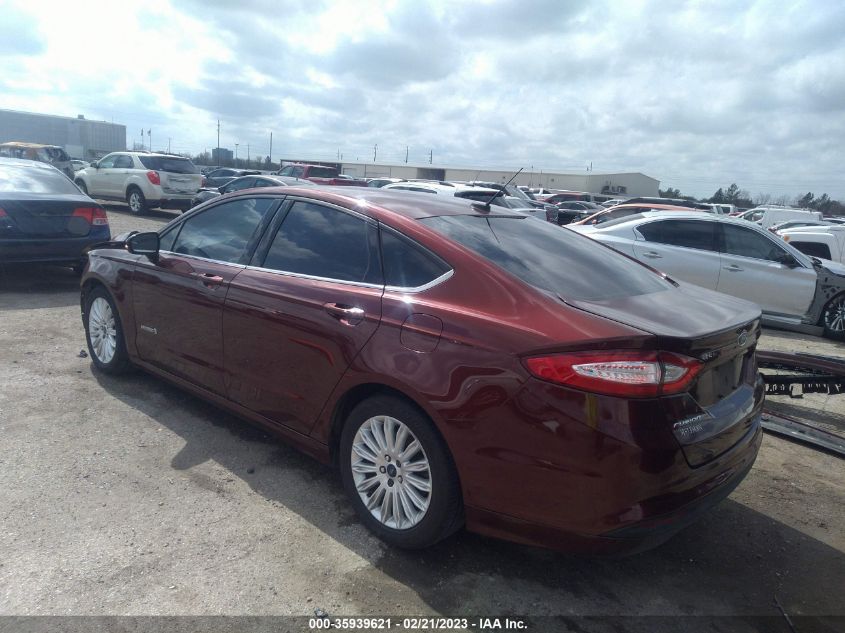 2016 FORD FUSION SE HYBRID - 3FA6P0LU9GR202100